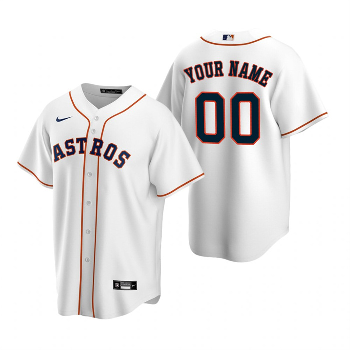 Youth Houston Astros Active Player Custom White Cool Base Stitched Jersey